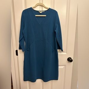 Boden dress Teal color worn 1-2 times cotton tailored comfortable nice fit